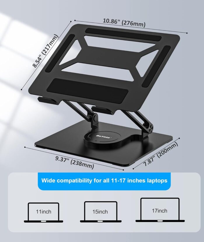 Aluminum Alloy Foldable Adjustable Laptop Stand Holder for Notebook and Laptop - View 7