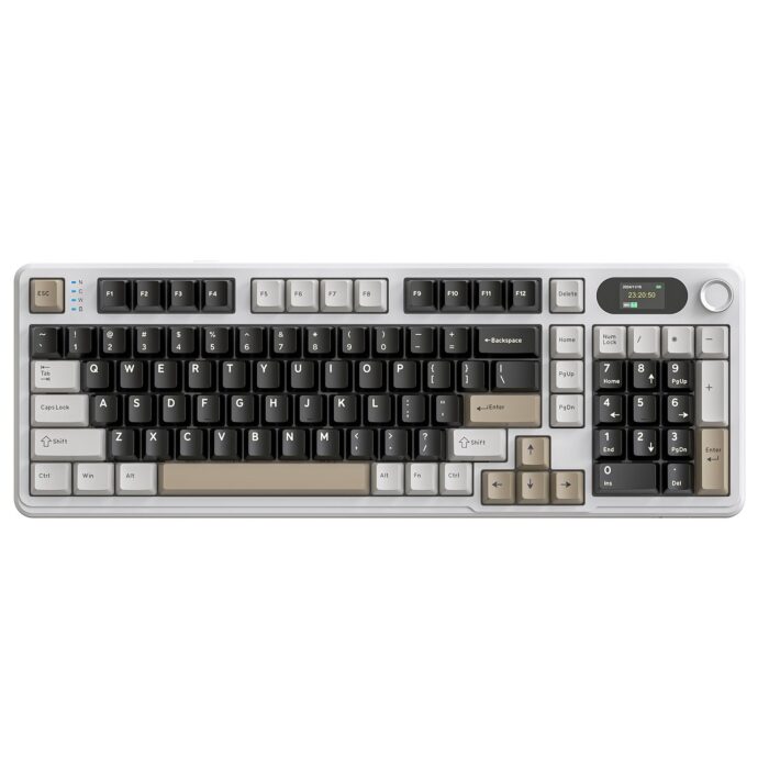 ATTACK SHARK X98PRO Three-Mode RGB Keyboard - Cheese White