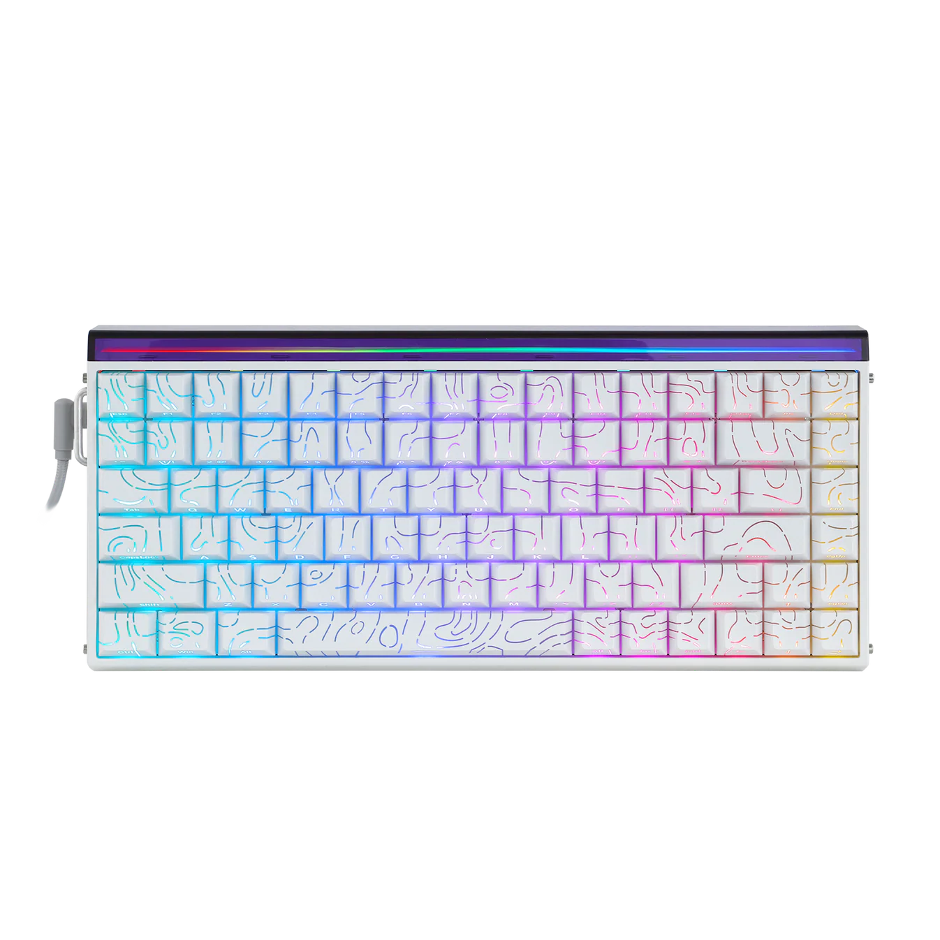 AULA Hero84 HE Wired Magnetic Gaming Keyboard (white countour)