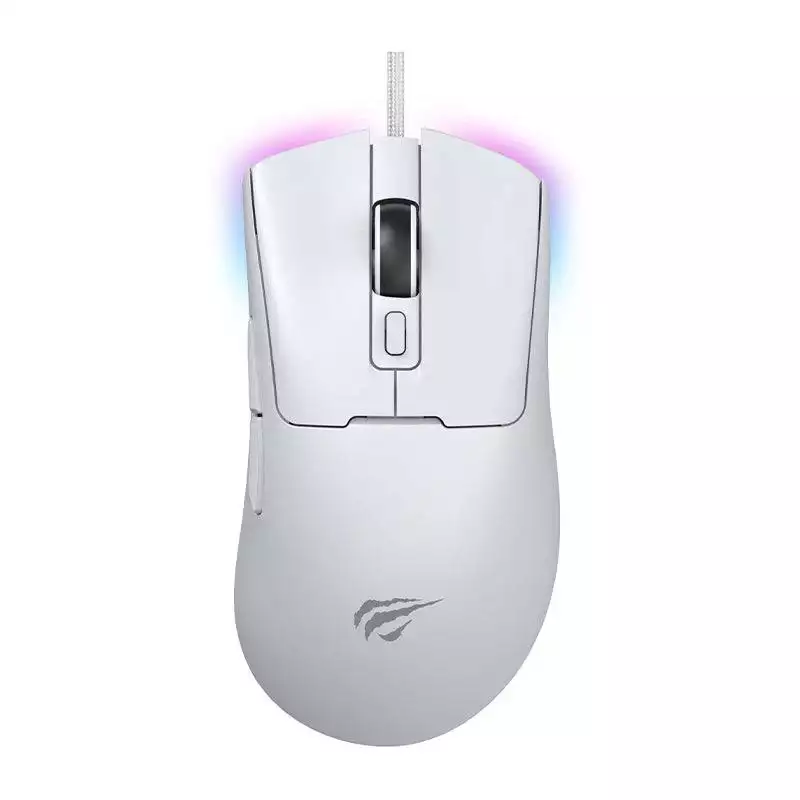 HAVIT Gaming Mouse MS966 RGB Programmable 12000 DPI Wired Gaming Mouse – White