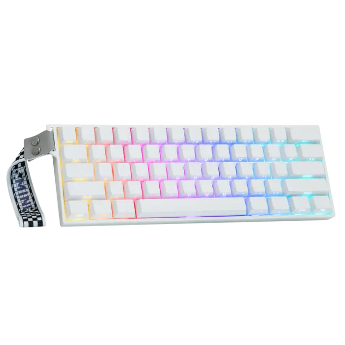 AULA MINI60 HE pro Wireless Hall Effect Gaming Keyboard | Adjustable Actuation (white contour)