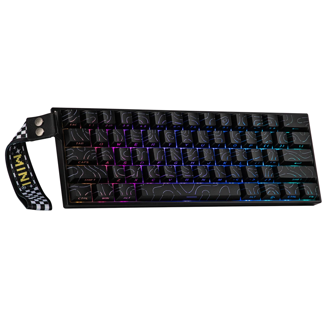 AULA MINI60 HE MAX Wireless Hall Effect Gaming Keyboard | Adjustable Actuation (black contour)