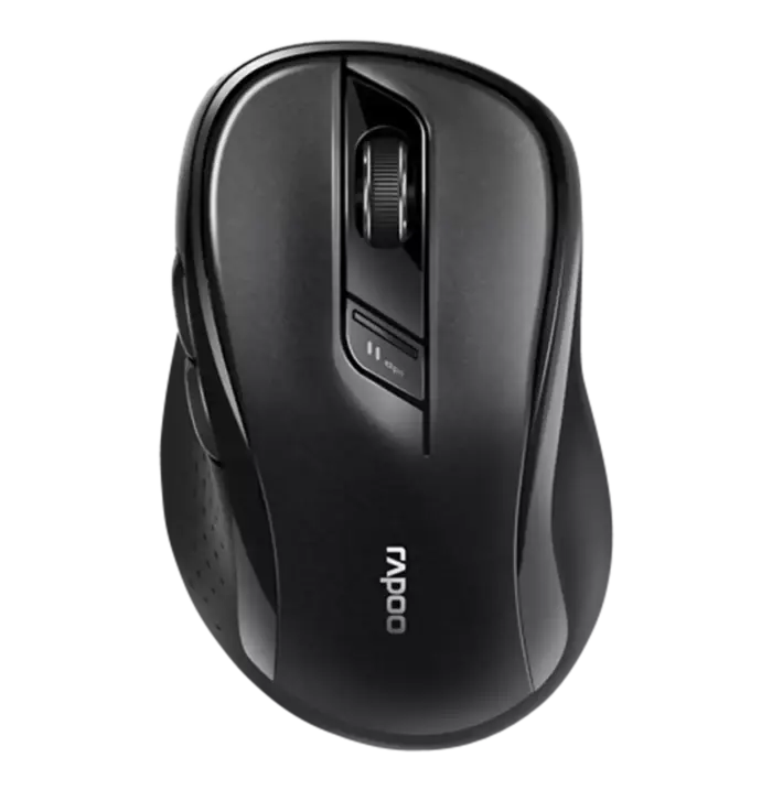 Rapoo M500 Silent Black Wireless Mouse – Bluetooth 5.0, 1600 DPI