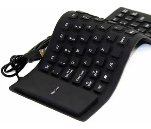 GEMAX roll-up USB keyboard silicone key detail