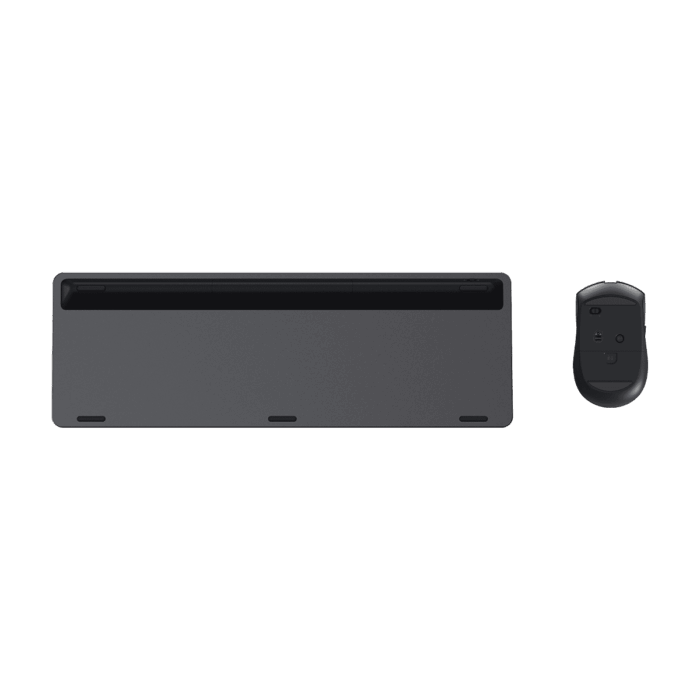 Rapoo 9510M keyboard and mouse underside product view