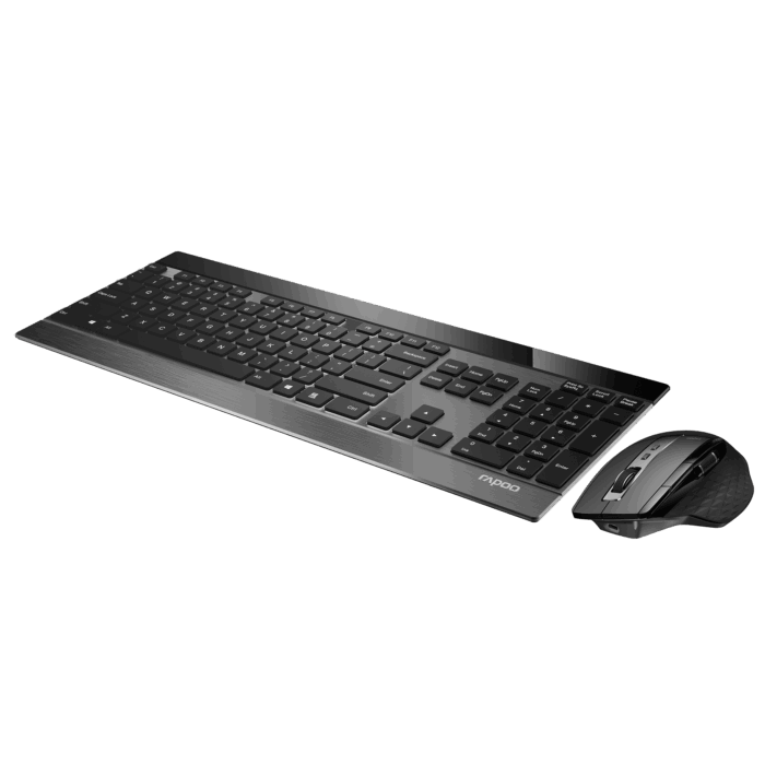 Rapoo 9900M keyboard and mouse alternate product angle