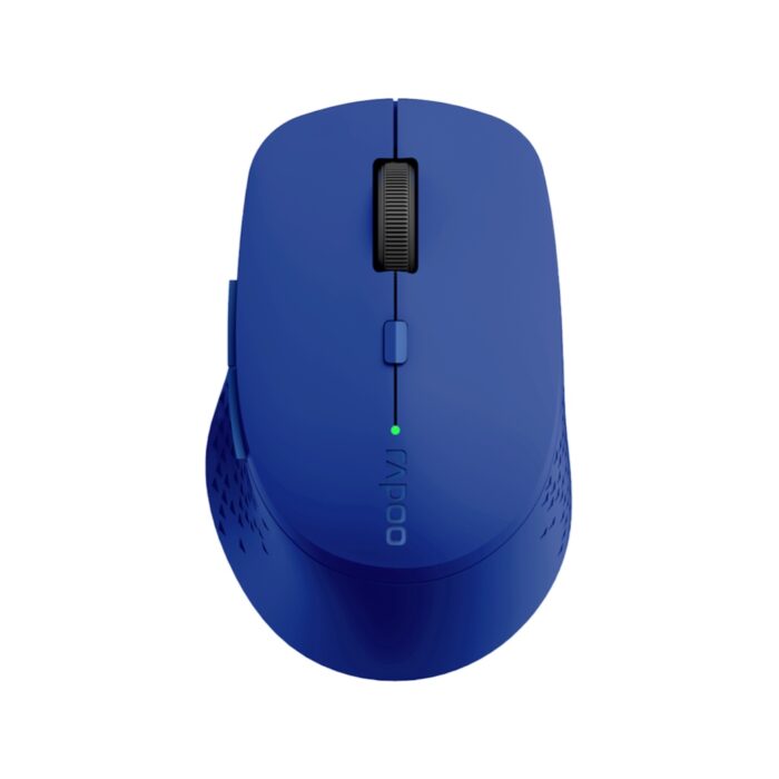 Rapoo M300 Silent Blue wireless mouse top view