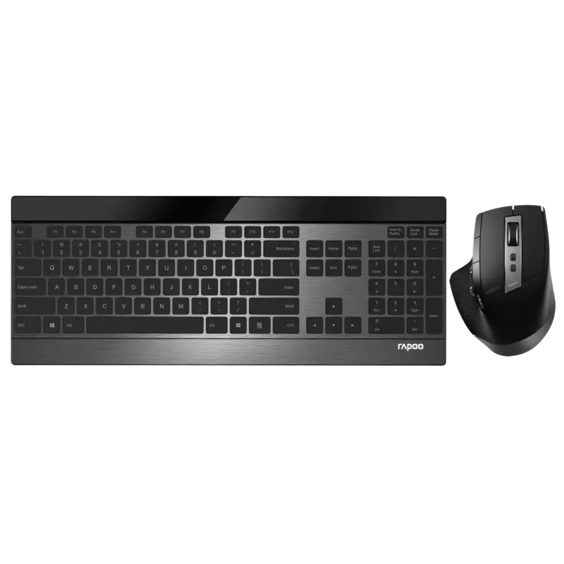 Rapoo 9900M wireless keyboard and mouse combo in black