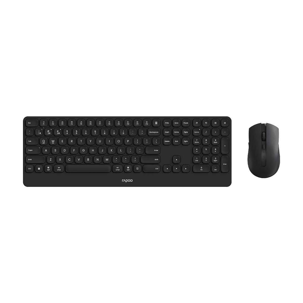 Rapoo 9510M Multi-Mode Wireless Keyboard & Mouse Combo – Black