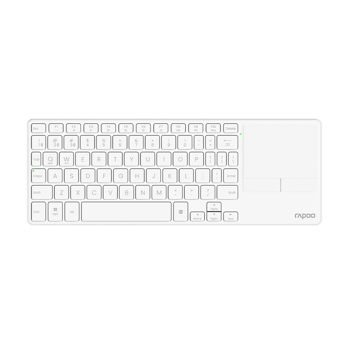 Rapoo E900T Multi-Mode Wireless Keyboard with Touchpad – White