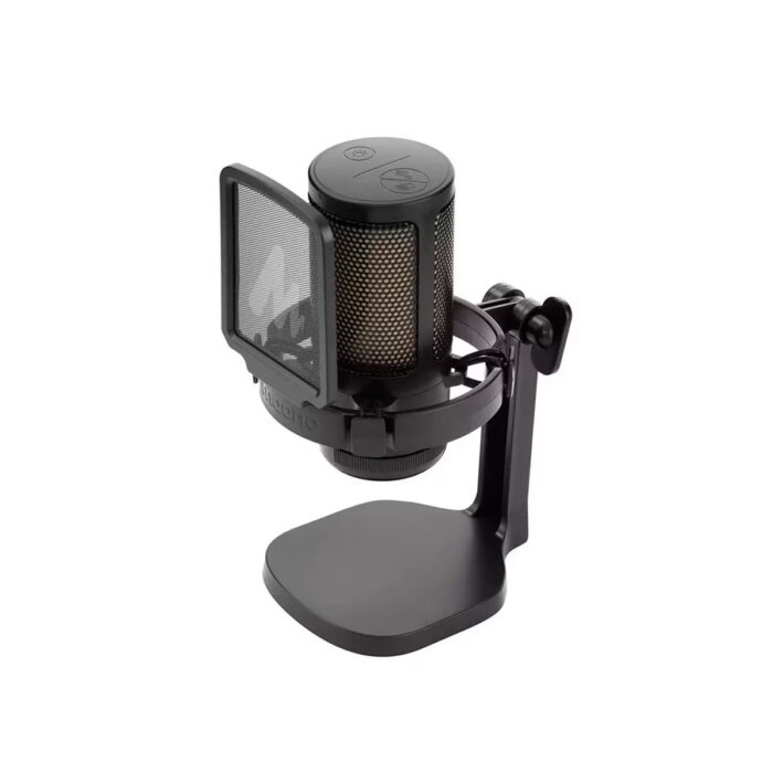 MAONO DGM20 gaming microphone with desktop stand in black