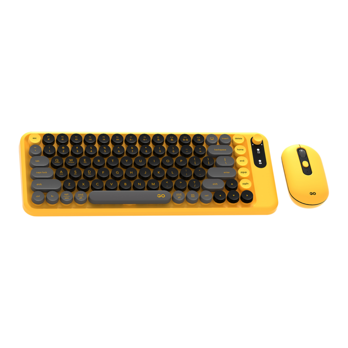 Fantech WK898 Yellow wireless keyboard and mouse combo