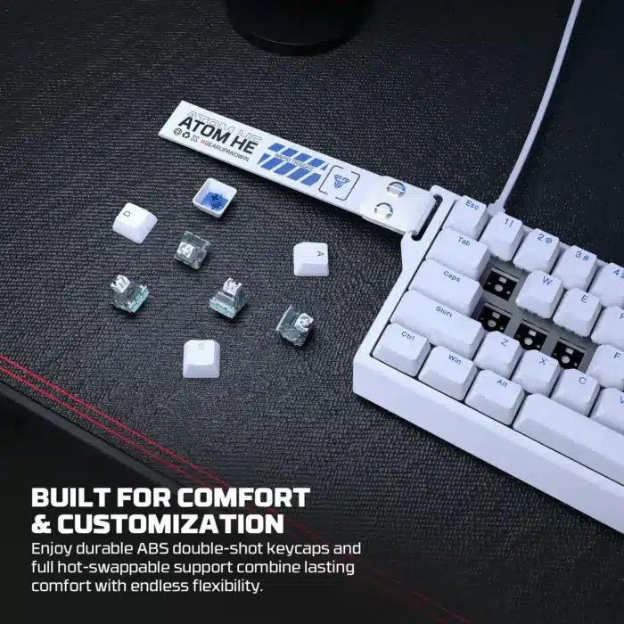 FANTECH ATOM HE68 PRO MK922 Wireless Magnetic Gaming Keyboard – Top Edition, 8000Hz, 68 Keys