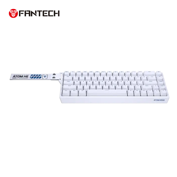 FANTECH ATOM HE68 MK811 Wired Magnetic Gaming Keyboard – Emerald Switch, 8000Hz, 68 Keys (white)